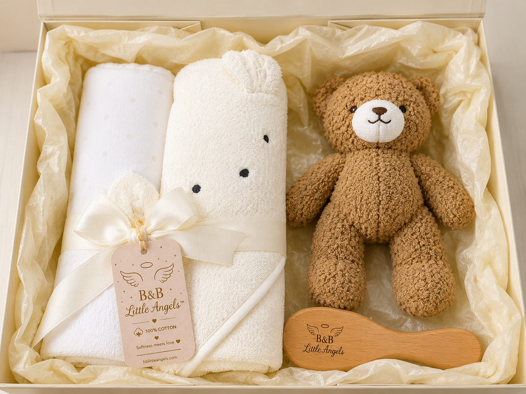 B&B Little Angels™ 🤍 Little Bear Bath & Comfort Gift Box