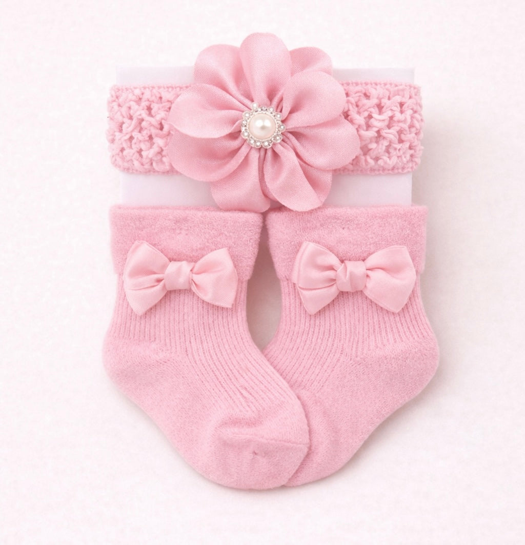 B&B Little Angels Headband & Socks Set – Blossom Style