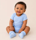 B&B Little Angels 3-Piece Baby Outfit Set – Cotton Bodysuit & Anti-Slip Socks