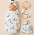 B&B Little Angels Eucalyptus Calm Swaddle Set (3-Piece)