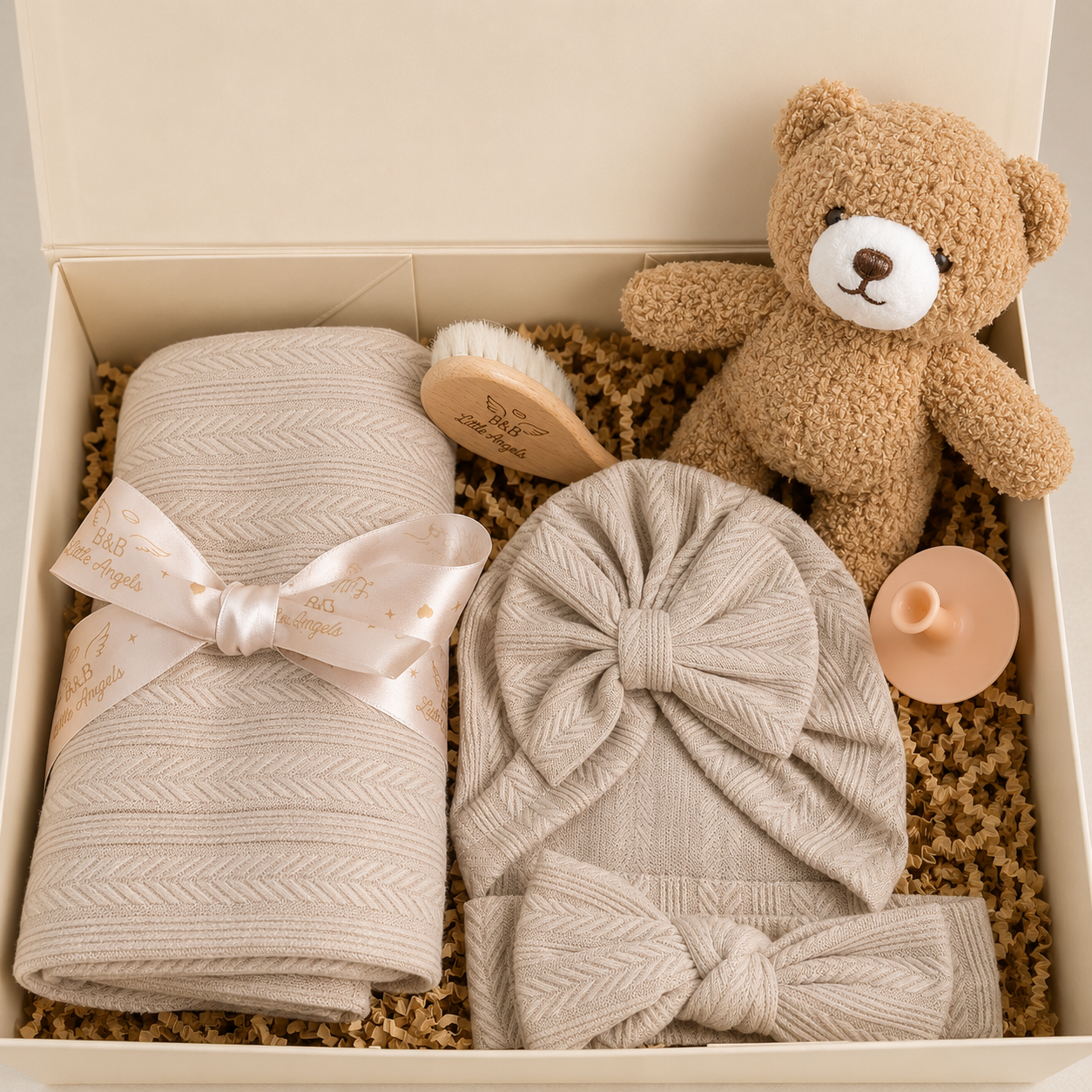 B&B Little Angels™ Knit Teddy Gift Box