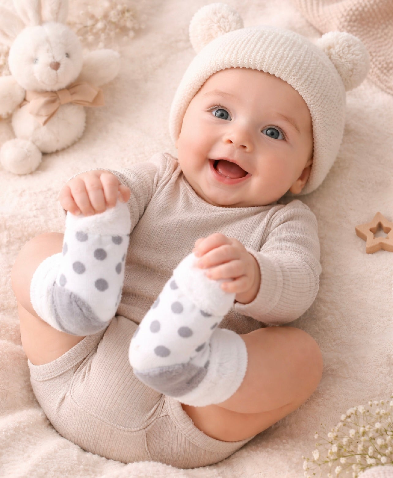 B&B Little Angels Baby Socks Set – Soft Cotton Essentials (5-Pack)