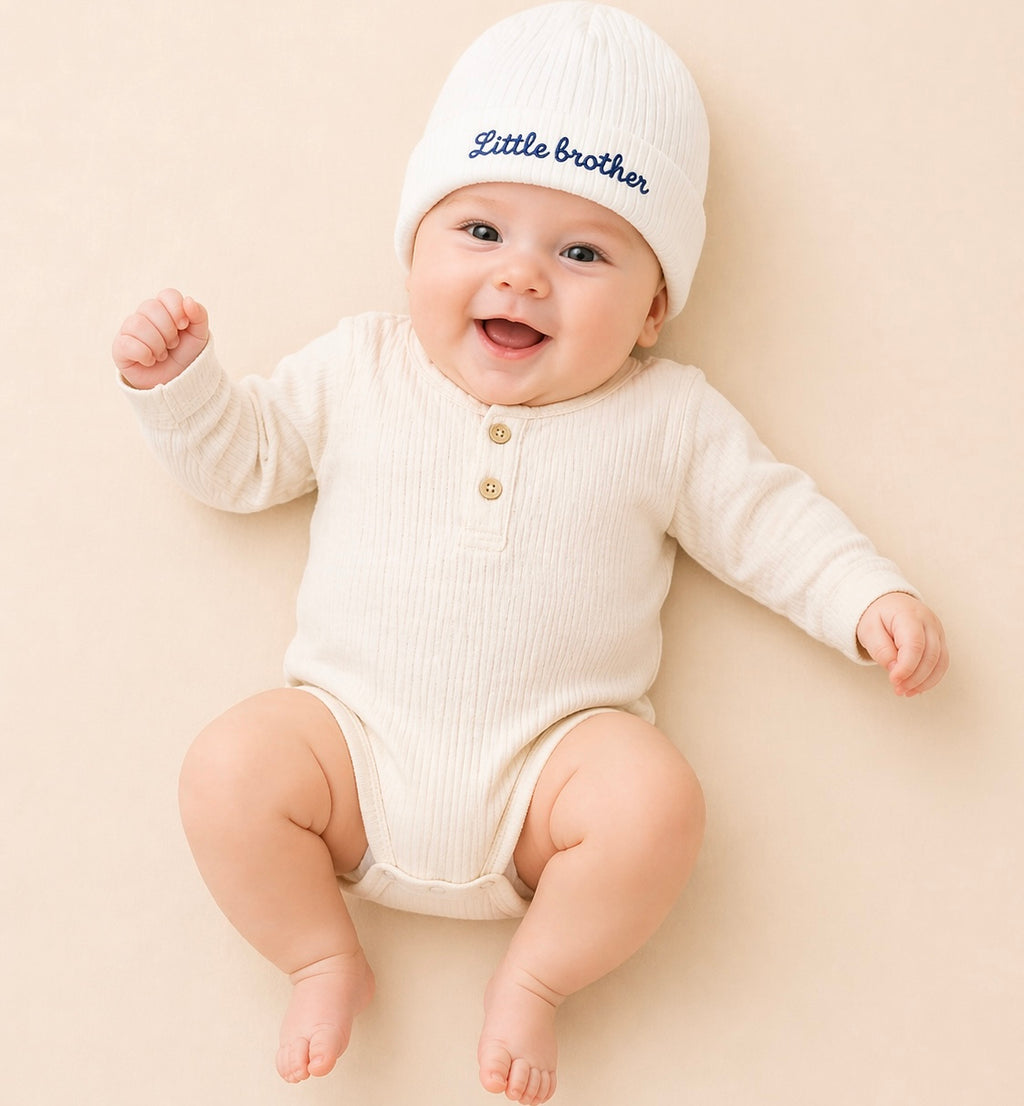 B&B Little Angels Neutral Baby Beanie Set – Soft Cotton (3-Pack)
