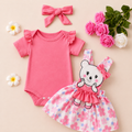 B&B Little Angels Bunny Dress Set – 3-Piece Baby Outfit