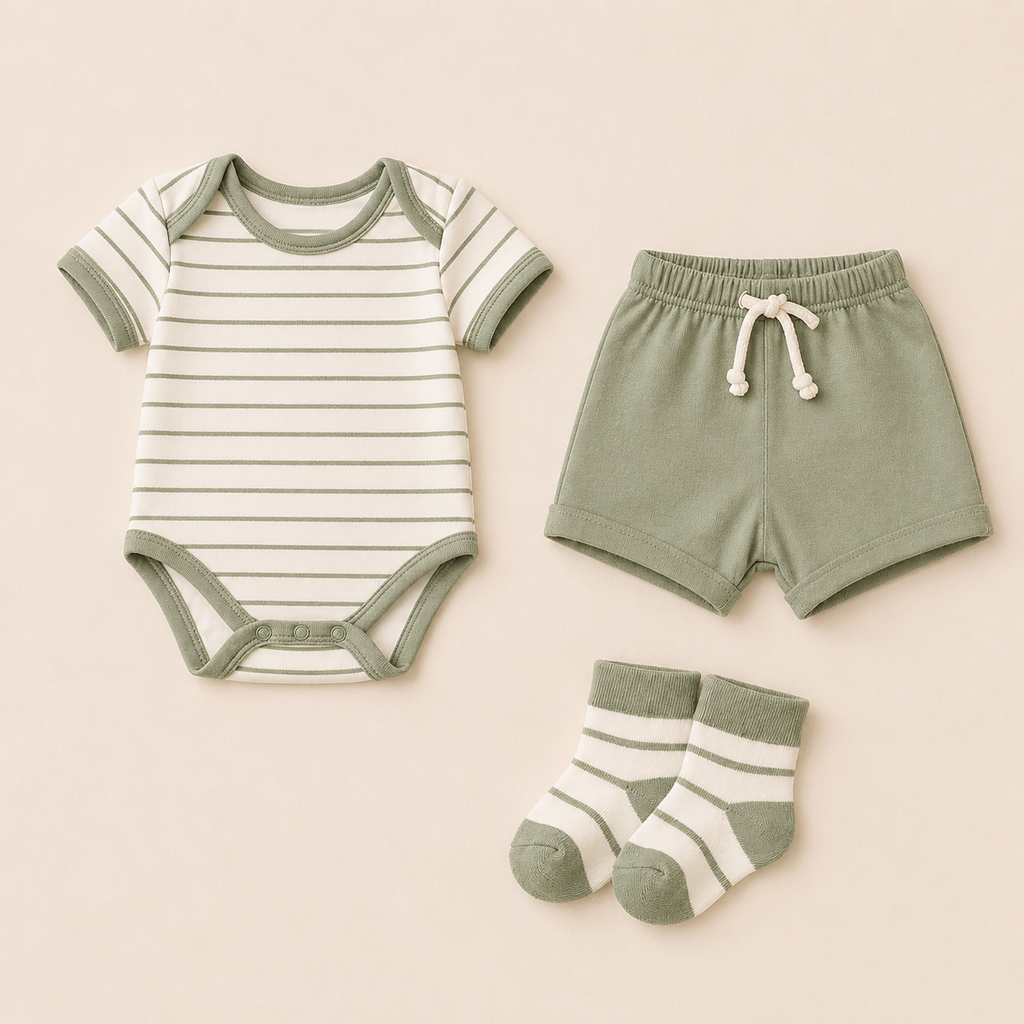 B&B Little Angels Outfit Set 3-Piece Baby Set)