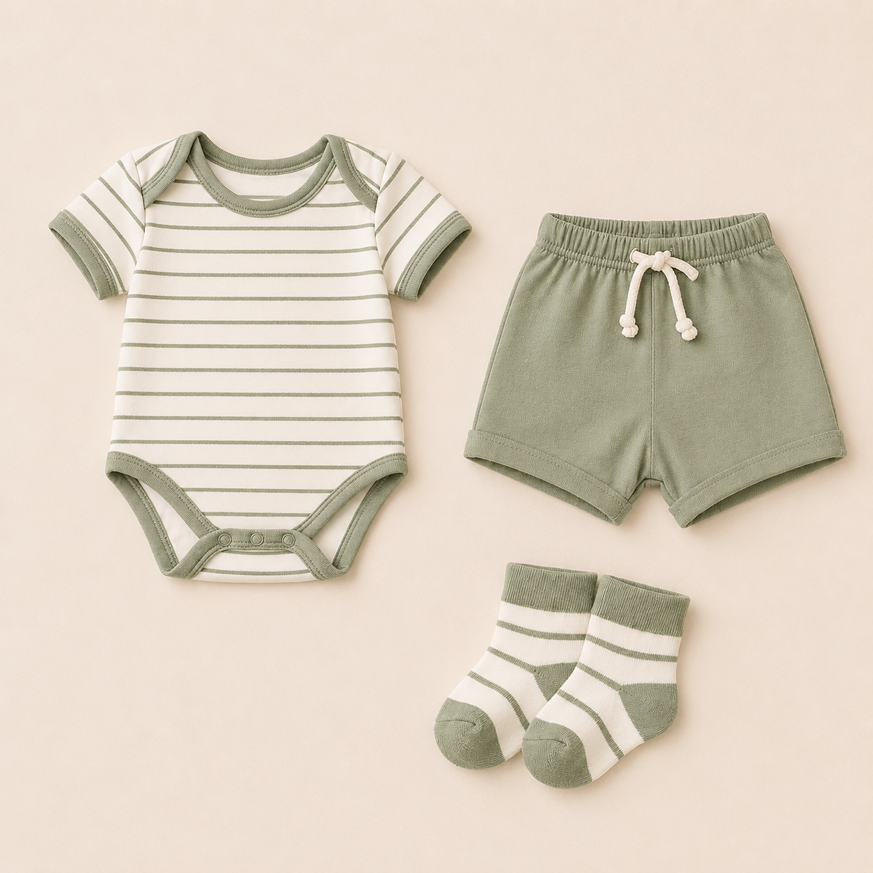 B&B Little Angels Outfit Set 3-Piece Baby Set)