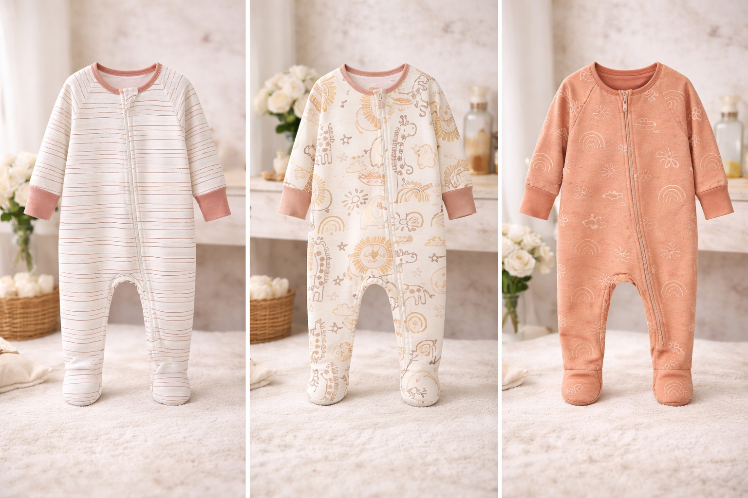 B&B Little Angels Footed Sleeper Set – Soft & Cozy