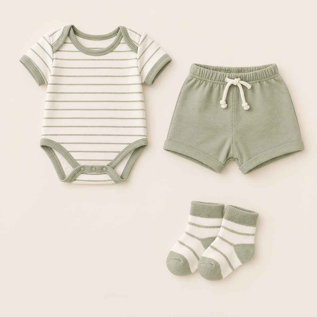 B&B Little Angels Outfit Set 3-Piece Baby Set)