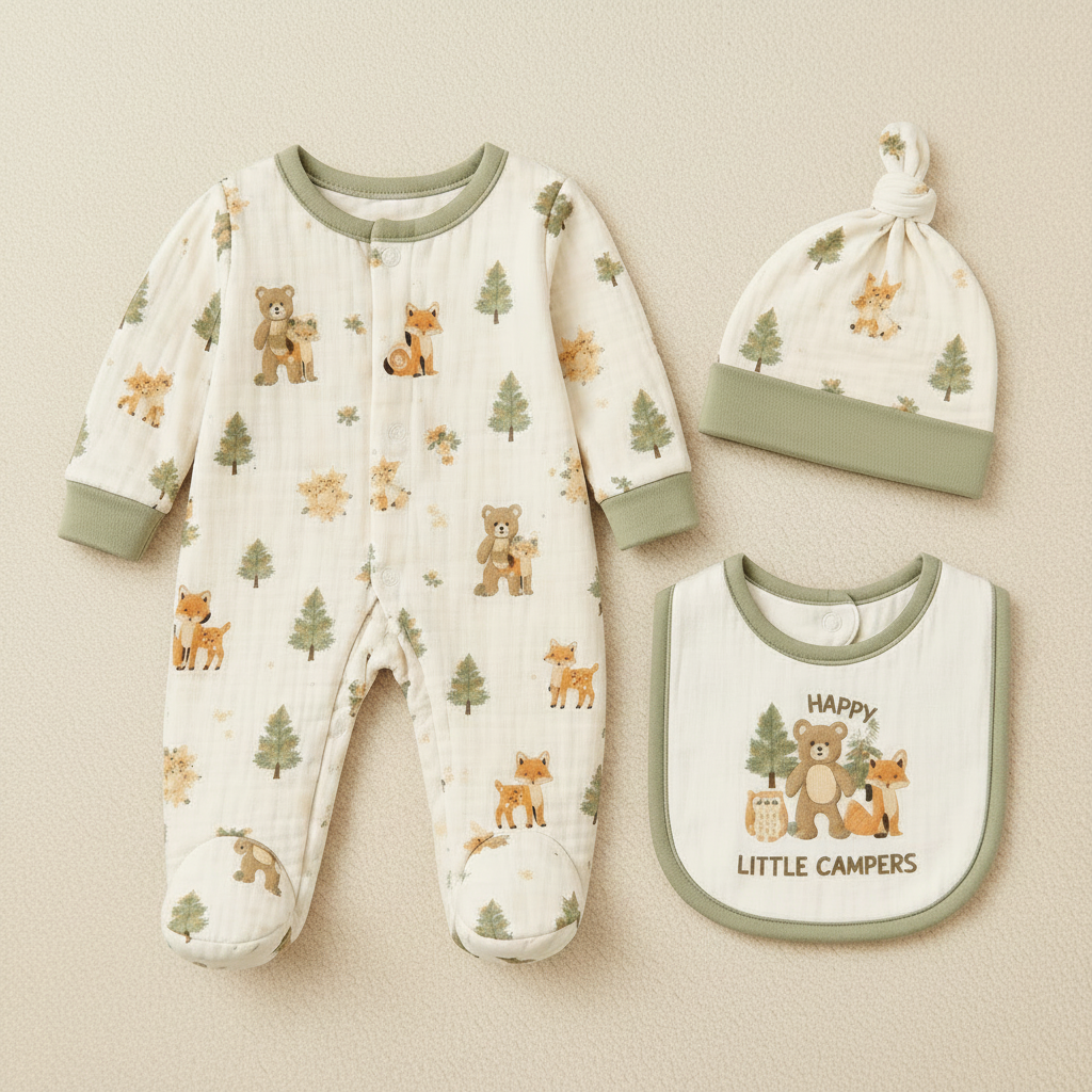 B&B Little Angels Essentials Set (3-Piece Baby Set)