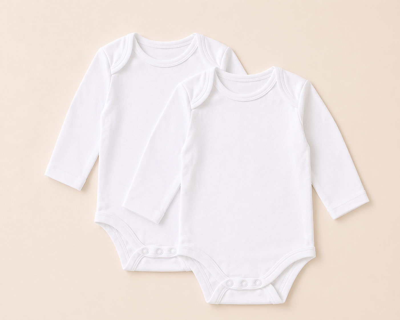 B&B Little Angels 2-Pack Baby Bodysuits – Soft Cotton Onesies